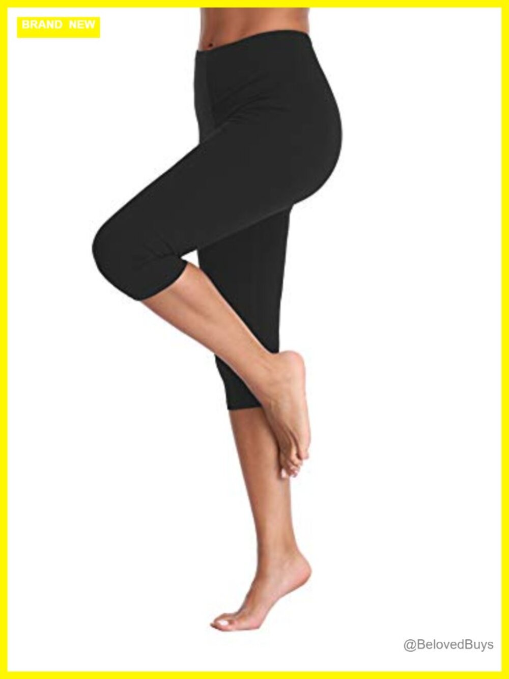 Women's Lightweight Soft Modal Capri Leggings Crop Yoga Pants